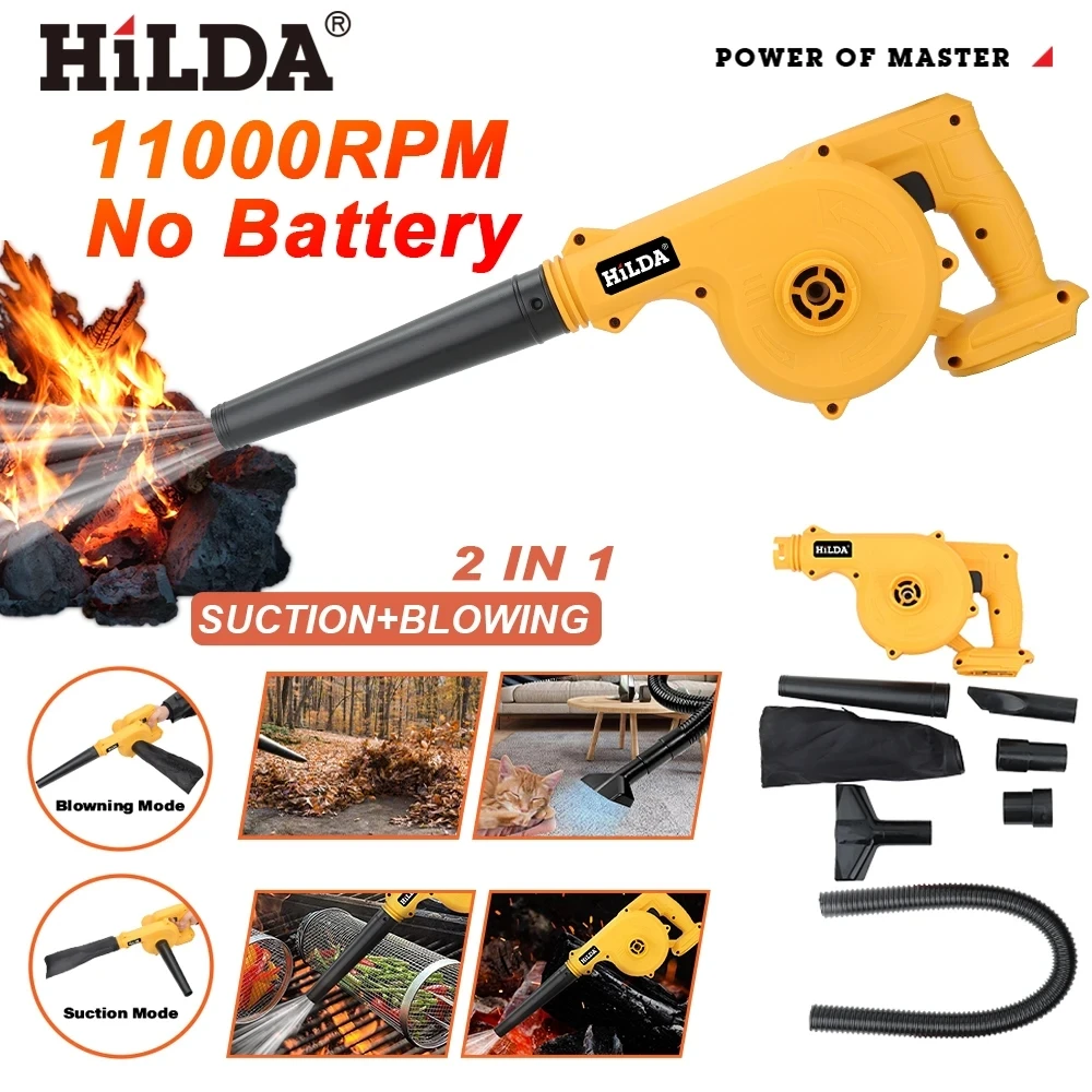 Power Tools Pink - HILDA-soplador de aire eléctrico de 18V,