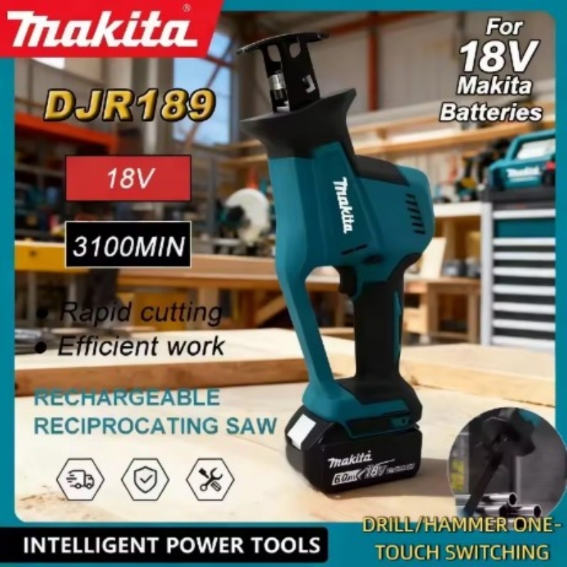 Reciprocating Saw Cordless - Sierra Recíproca Inalámbrica Makita DJR189, Sin
