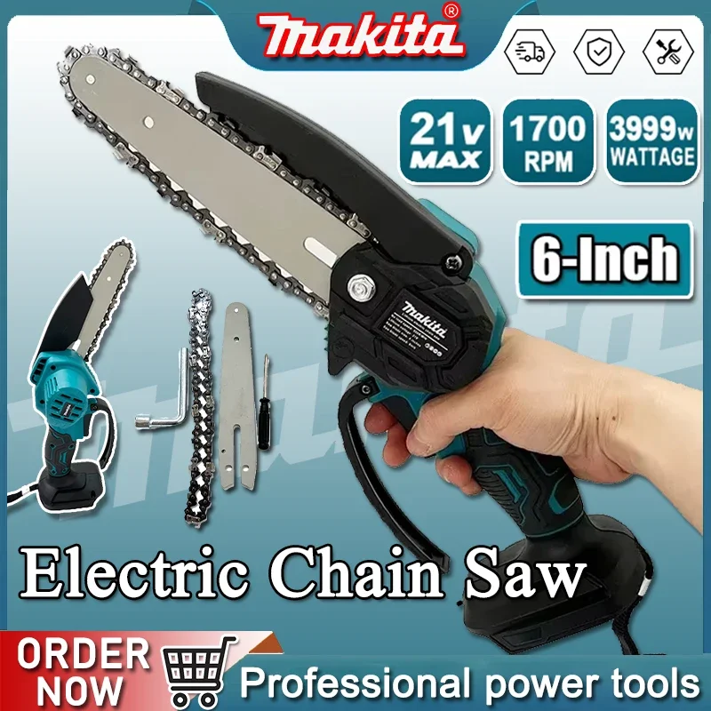 Einhell Power X Tools - Motosierra Makita de 6 pulgadas, sierra