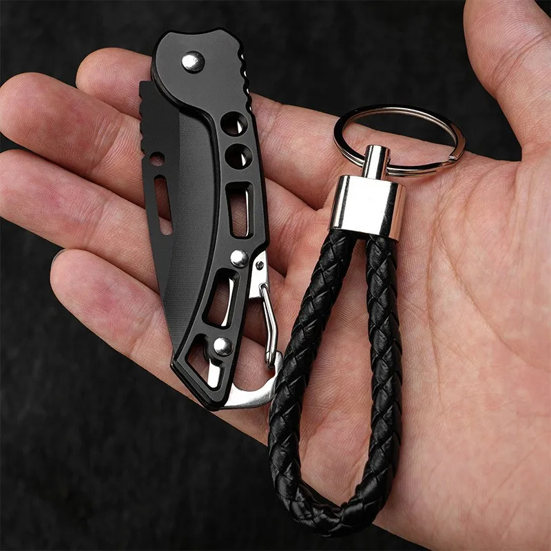 Power Key Tools - Cuchillo Plegable de Acero Inoxidable, Portátil,