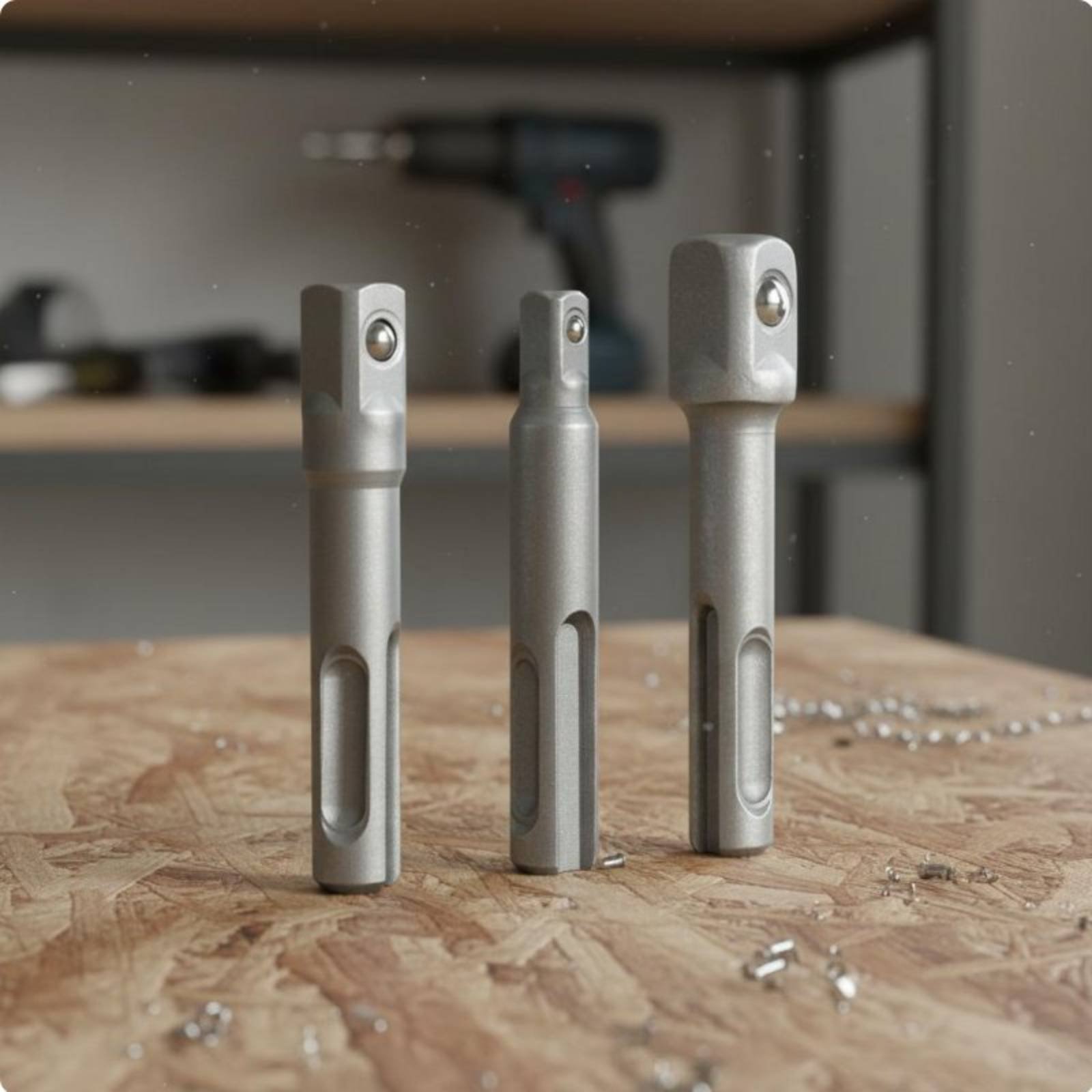 Power Tools Technician - Juego de 4 adaptadores de corriente