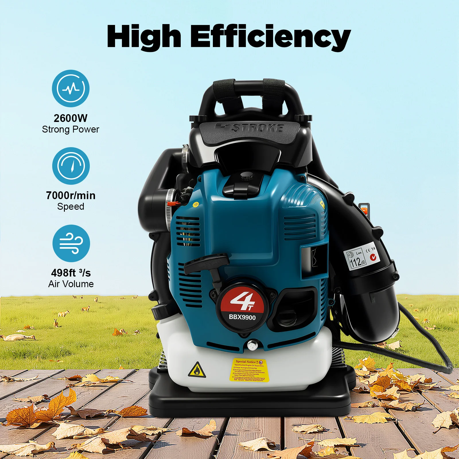 Soplador de hojas a gasolina c - Power Tools Yard reseña y precio