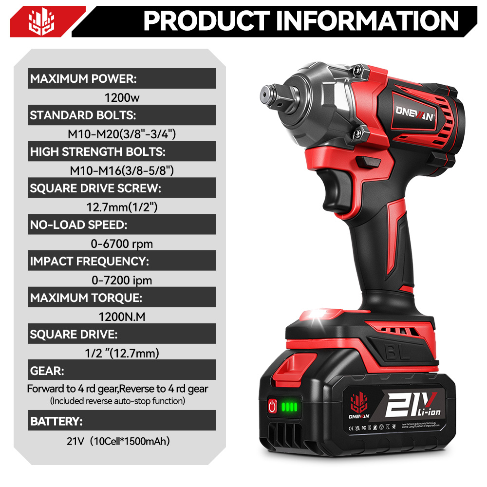 ONEVAN-llave de impacto eléctr - Power Tools Pink reseña y precio