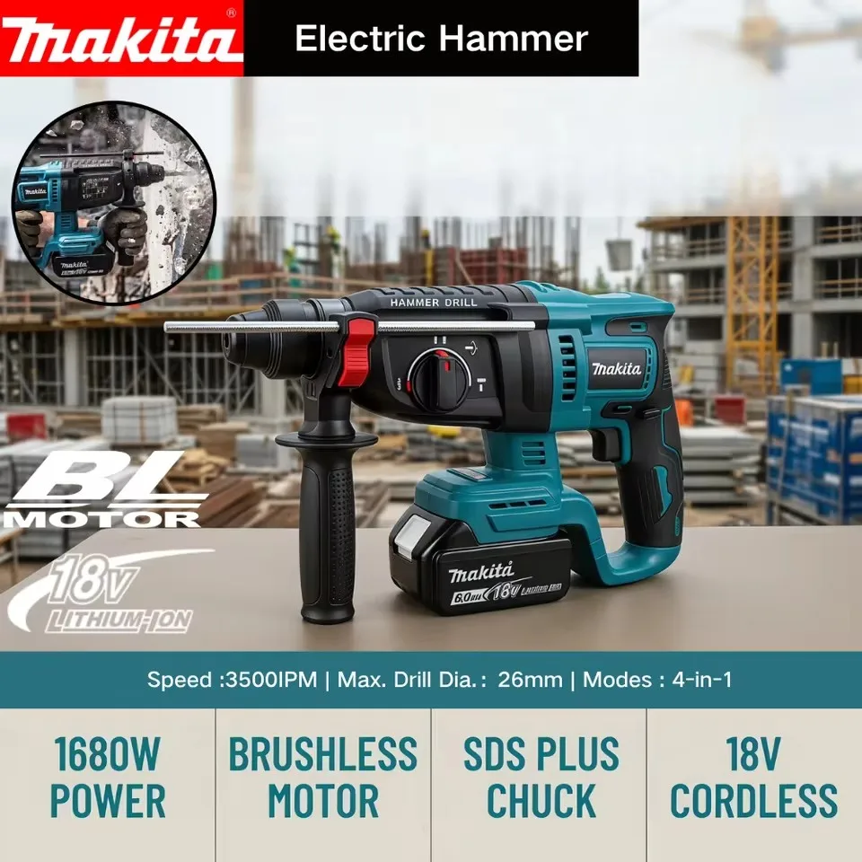Taladro percutor eléctrico sin - Power Tools Hammer reseña y precio