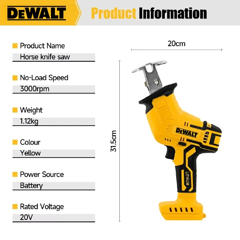 Sierra Recíproca Dewalt sin Es - Reciprocating Saw Cordless reseña y precio