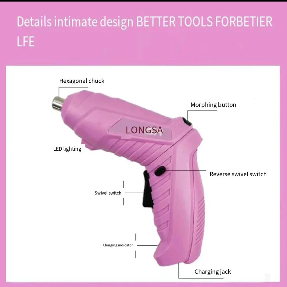 Destornillador eléctrico de ca - Power Tools Pink reseña y precio