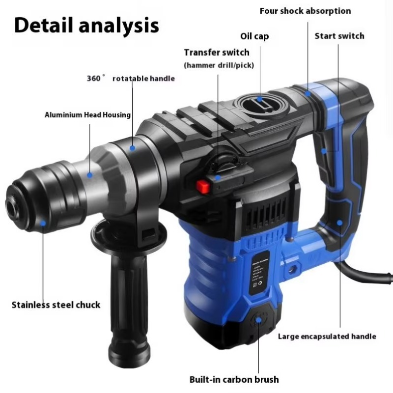 Martillo Perforador Eléctrico  - Power Tools Hammer reseña y precio