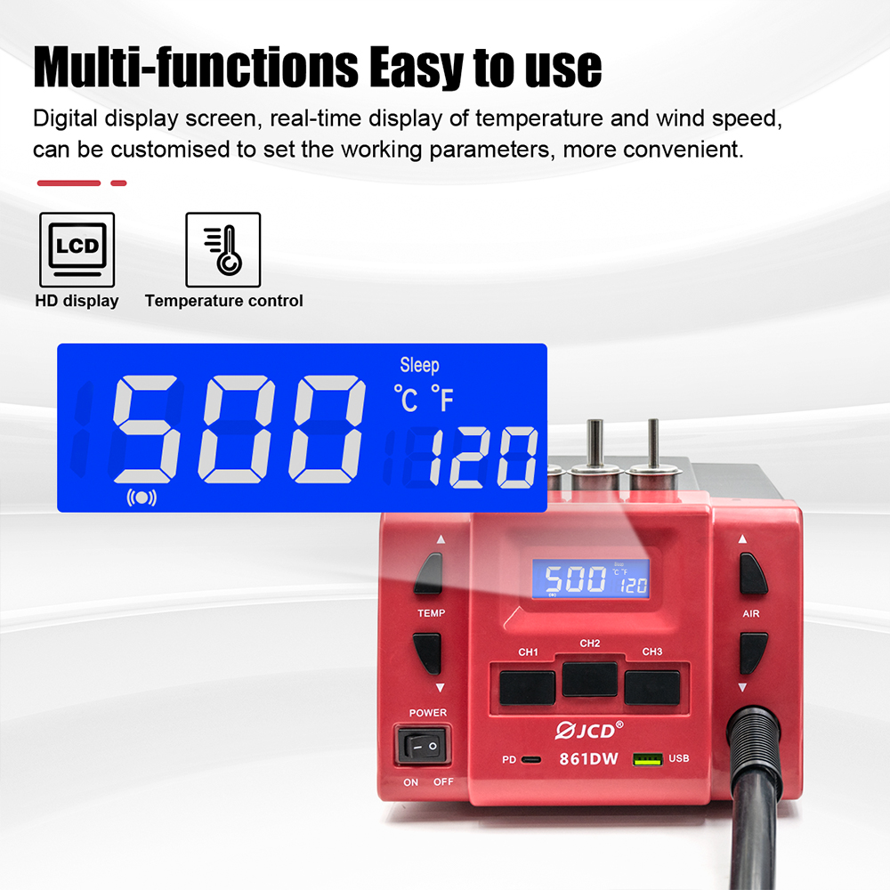JCD 861DW pistola de aire cali - Power Tools Station reseña y precio