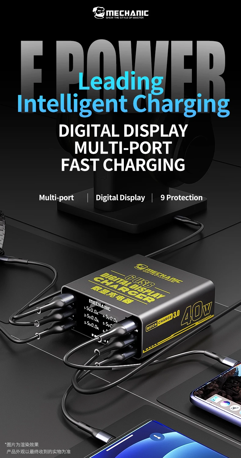 Estación de carga rápida USB m - Power Tools Station reseña y precio