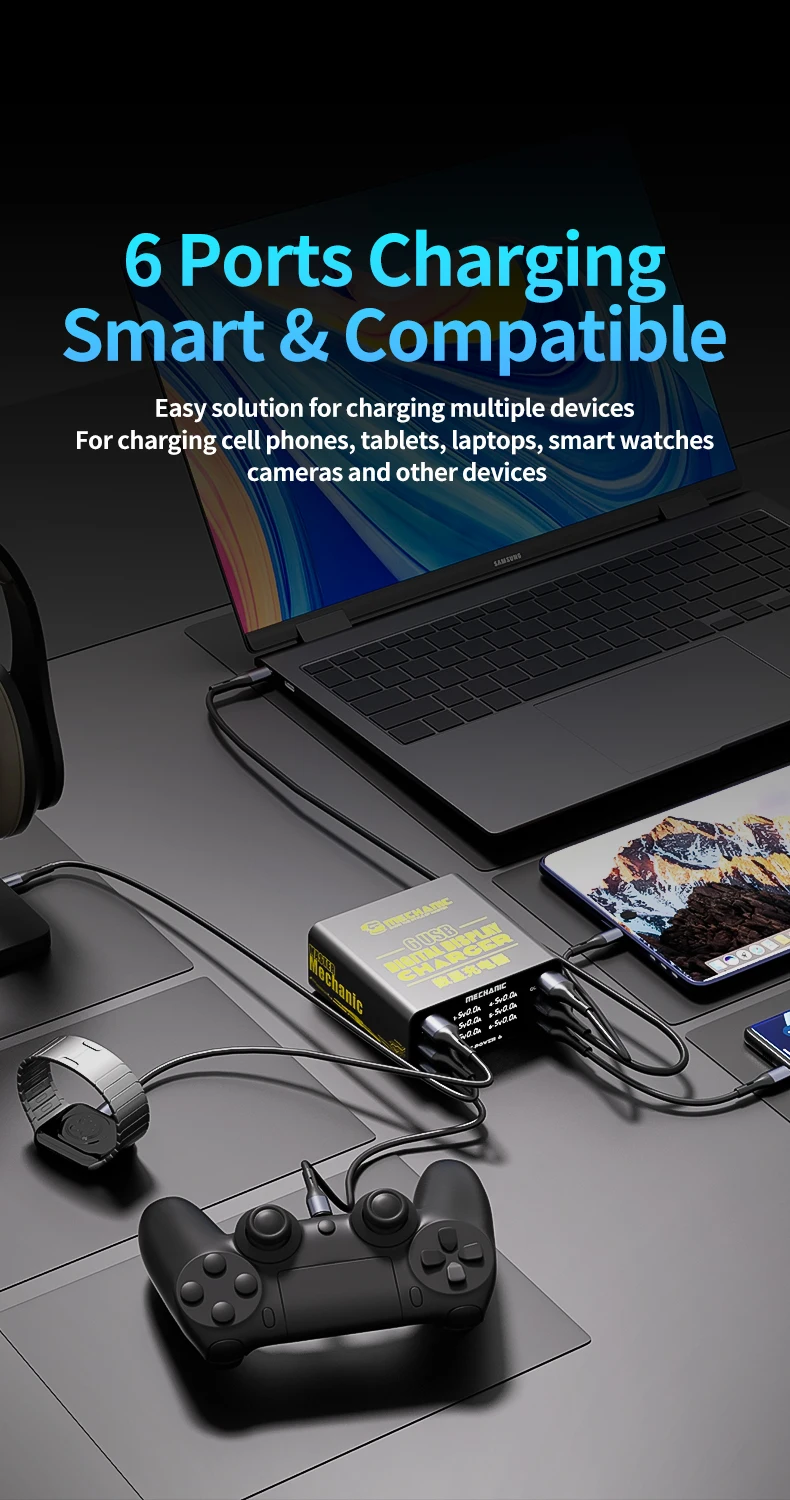 Estación de carga rápida USB m - Power Tools Station reseña y precio
