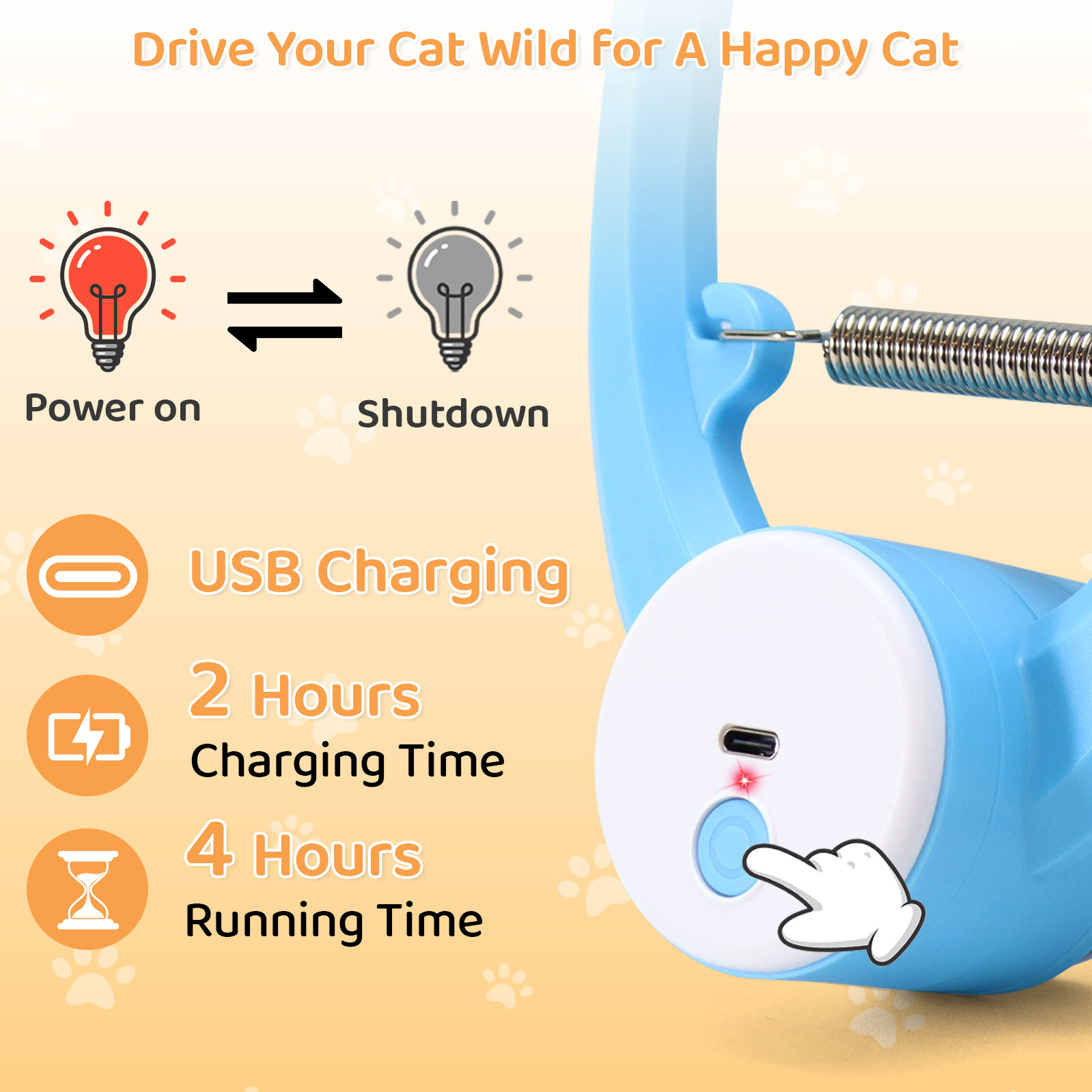 Juguete interactivo automático - Power Tools Cat reseña y precio