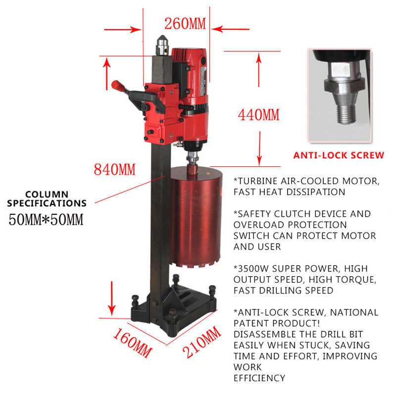 Máquina perforadora de agua de - Power Tools Hammer reseña y precio